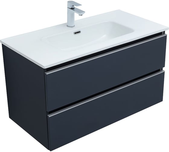 Тумба Aquanet Вега 90 2 ящика, цвет маренго 00329592