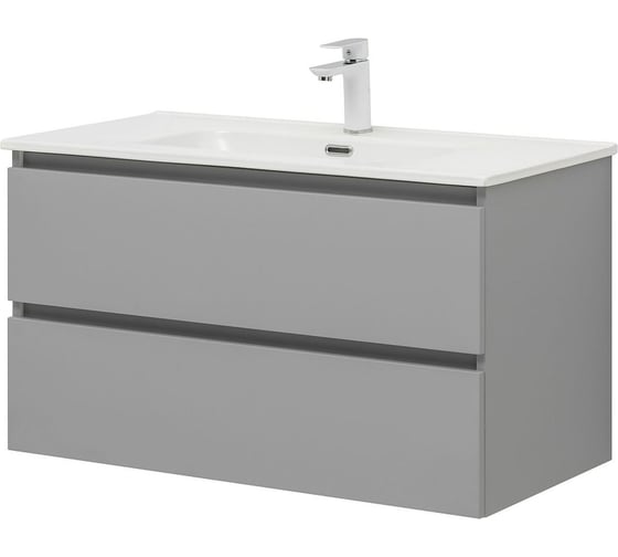 Тумба Aquanet Вега 90 2 ящика, цвет мисти грин 00329604