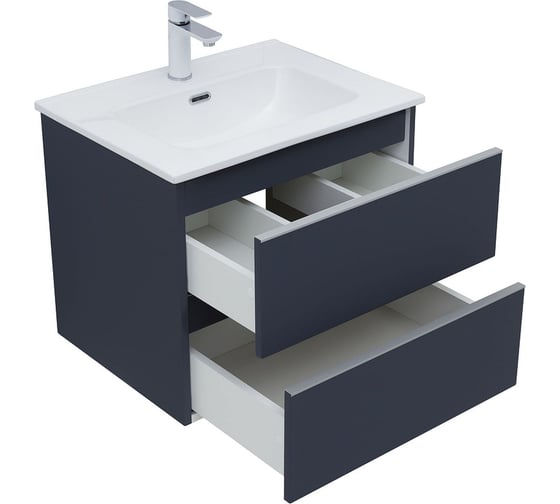 Тумба Aquanet Вега 60 2 ящика, цвет маренго 00329589