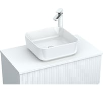 Столешница Aquanet Джейн 80 с отверстием под смеситель, цвет белый матовый 00313297