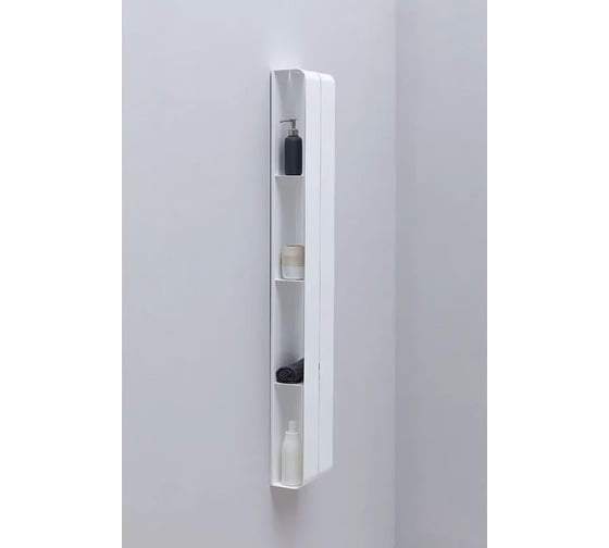 Полка Aquanet Магнум H 200x1300x112 мм, вертикальная, цвет белый матовый 00326462