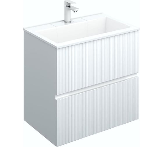 Тумба Aquanet Джейн 70 цвет белый матовый 00313285 1