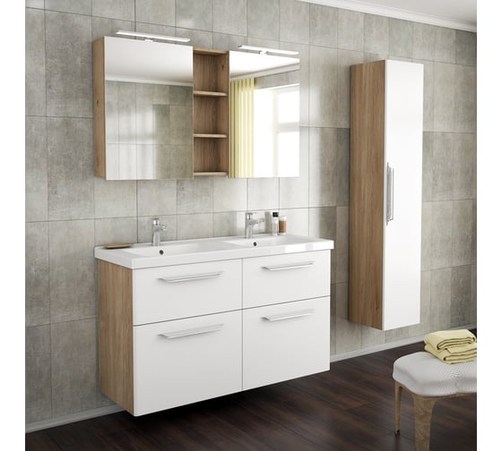 Зеркальная шкаф Diborg Lande 125 дуб 77.3109