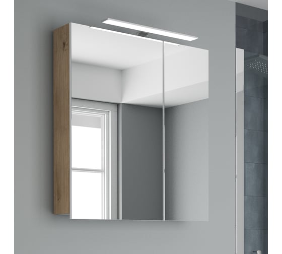 Зеркальная шкаф Diborg Lande Q 60 дуб 77.3103