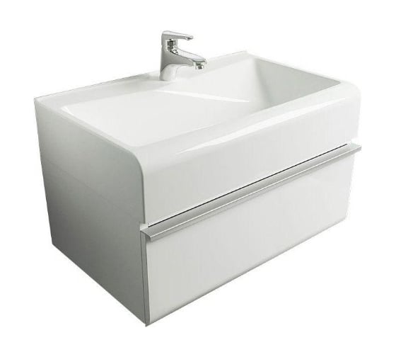 Подвесная тумба VELVEX Cub 70, белая tpCUB.70-21.21