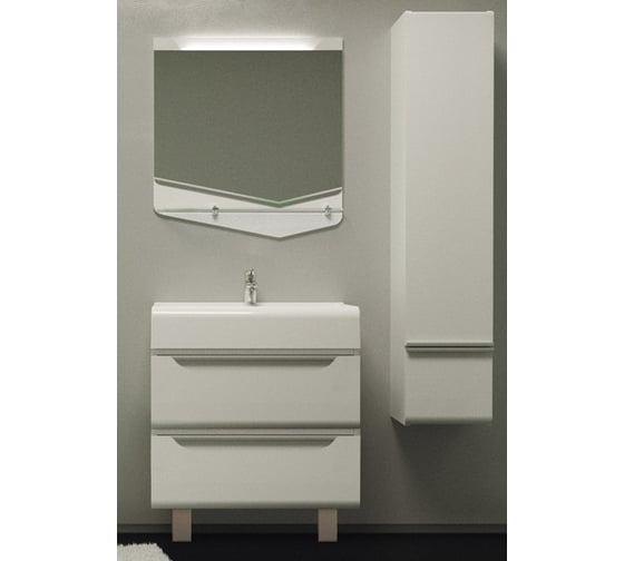 Зеркало VELVEX Cub 70, белый zkCUB.70-21