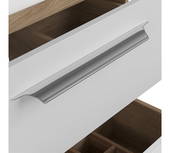 Тумба Diborg Lande Q 80 белый матовый, 2 ящика 77.2225