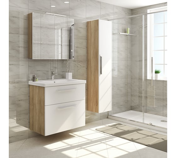 Тумба Diborg Lande 80 дуб, 2 ящика 77.6225