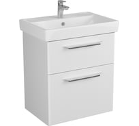 Тумба Diborg Lande Q 70 белый матовый, 2 ящика 77.2224