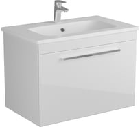 Тумба Diborg Leonie 80 белый глянец, 1 + 1 ящик 77.1235