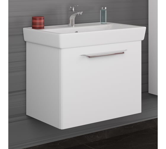 Тумба Diborg Lande Q 70 белый матовый, 1 ящик 77.2214
