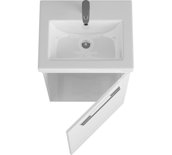 Тумба Diborg Katarine 50 белый глянец, 1 дверка 77.4202