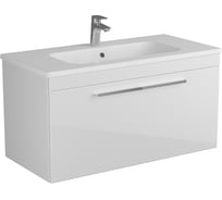 Тумба Diborg Leonie 100 белый глянец, 1 + 1 ящик 77.1237