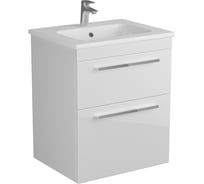 Тумба Diborg Leonie 60 белый глянец, 2 ящика 77.1223