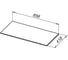 Столешница ALLEN BRAU LIBERTY 90 без отверстий, grey structure 1.330012.G-S 00274158 4