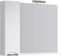 Панель AQWELLA Лайн с зеркалом, светильником и шкафчиком Li.02.10