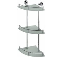 Стеклянная полочка BEMETA OMEGA тройная, угловая 104202152