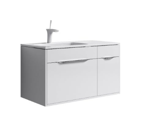 Тумба AQWELLA Malaga под умывальник подвесная левая Mal.01.09, L