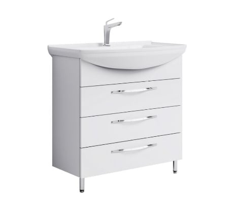 Аллегро тумба AQWELLA под умывальник Стиль 750, цвет белый Agr.01.07, 3