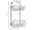 Угловая полка Retic два яруса, треугольник, хром B-SHELF-Х-001 3