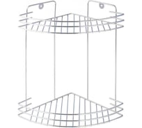 Угловая полка Retic два яруса, дуга, хром B-SHELF-W2672C-2