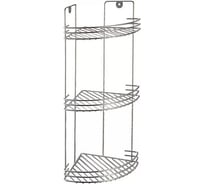 Угловая полка Retic три яруса, хром B-SHELF-W2672C