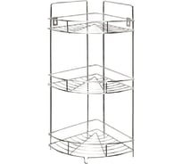 Угловая полка Retic три яруса, с ножками, хром B-SHELF-Т084