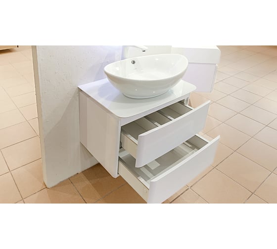 Подвесная тумба Velvex Luna 60, белая tpLUN.60-21