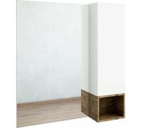Зеркало Sanflor Даллас 80 белое, дерево С04835