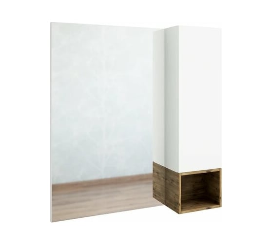 Зеркало Sanflor Даллас 80 белое, дерево С04835 1
