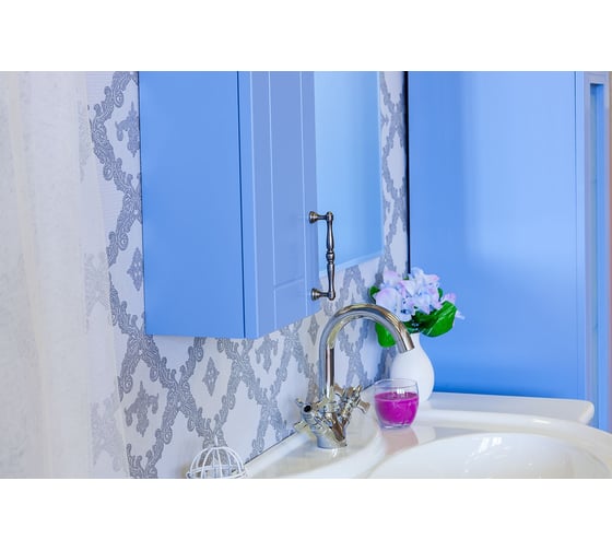 Зеркало Sanflor Глория 65L голубое С000005828