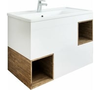 Навесная тумба Sanflor Даллас 80 белая, дерево С04836