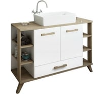 Тумба Sanflor Ингрид 120 швейцарский вяз, белый С0001917