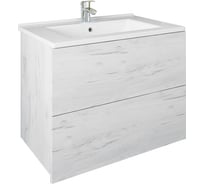 Навесная тумба Sanflor Чикаго 75 дуб крафт, белый С000005830