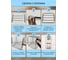 Cтеллаж металлический для дома OQQI Rack-Silver-4 8