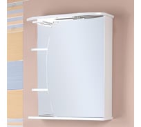 Зеркальный шкаф Onika Луна 55 белый, правый, с подсветкой 205521