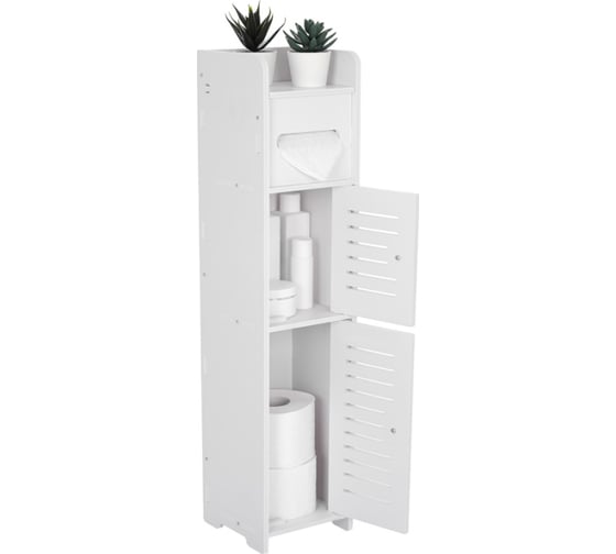 Напольный шкаф в ванную две дверцы Oqqi Bathroom-Organizer2 1
