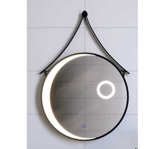 Зеркало с LED-подсветкой RGW 60х60 см, черный MR-01 72440301-04