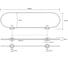Стеклянная полочка BEMETA OVAL 118402031 2