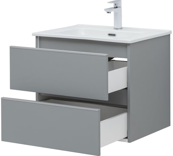 Тумба Aquanet Вега 70 2 ящика, цвет мисти грин 00329602