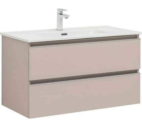 Тумба Aquanet Вега 80 2 ящика, цвет бежевый 00329585