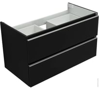 Тумба Aquanet Вега 80 2 ящика, цвет черный 00329597