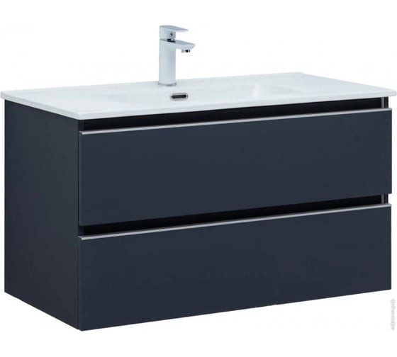 Тумба Aquanet Вега 80 2 ящика, цвет маренго 00329591