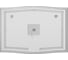 Зеркало с LED подсветкой OWL 1975 Roxen 1050х745 OWLM200103 3