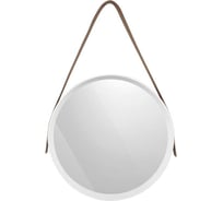 Зеркало настенное на ремне Вещицы Манхэттен, D395, белый Fancy96