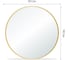 Зеркало FIXSEN с подсветкой LED круглое 60x60 см золото-сатин FX- 1060G 13