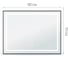 Зеркало FIXSEN с подсветкой LED прямоугольное 90x70 см черное FX- 2090B 13