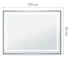 Зеркало FIXSEN с подсветкой LED прямоугольное 100x80 см графит FX- 2100F 11