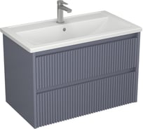 Тумба Veneciana ALTERNO 80 с 2-мя ящиками,под умывальник Mario 80, серый матовый 58049