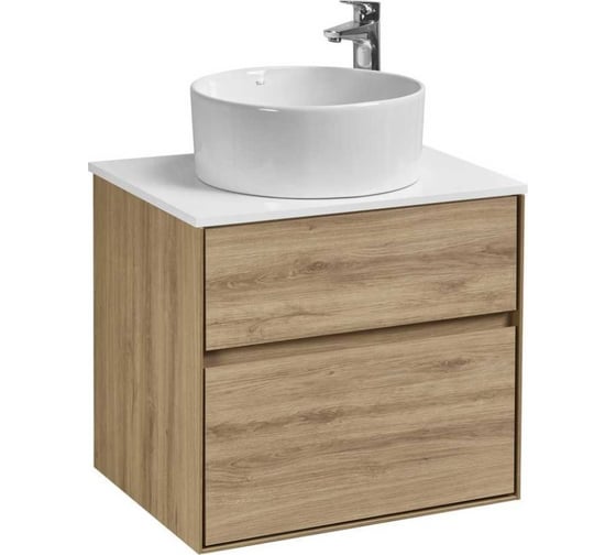 Тумба AQUATON Либерти 60/2 дуб Эльвезия (Элина 60, MILA 400, MILA 350х350, Одри 420x620 Soft) 00090086 1